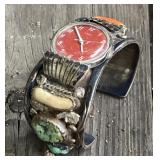 Turquoise Signed Watch Cuff Turquoise Signed Watch Cuff