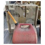 Electric Fan and Fuel Can Electric Fan and Fuel Can