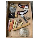 Belt Buckles, Indian Pipe Belt Buckles, Indian Pipe