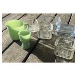 Refrigerator Dishes, Fire King, Jadeite Refrigerator Dishes, Fire King, Jadeite