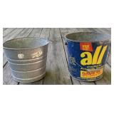 Galvanized and Advertising Buckets Galvanized and Advertising Buckets