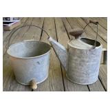Calf Bucket and Water Can Calf Bucket and Water Can