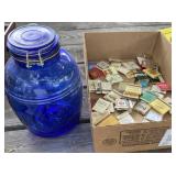 Cobalt Jar Full of Matchbooks Cobalt Jar Full of Matchbooks