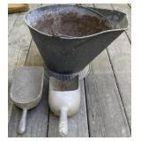 Grain Scoops and Coal Bucket Grain Scoops and Coal Bucket