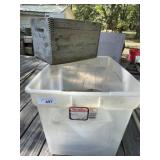 Wood Shotshell Box and Nails Wood Shotshell Box and Nails