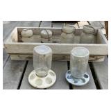 Canning Jars, Poultry Feeders Canning Jars, Poultry Feeders