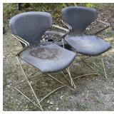 2 - Plastic and Chrome Chairs 2 - Plastic and Chrome Chairs