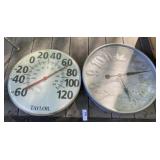 Thermometer and Clock Thermometer and Clock