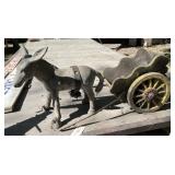 Concrete Donkey and Cart Concrete Donkey and Cart