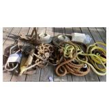 Rope, Hubcaps, Jumper Cables Rope, Hubcaps, Jumper Cables
