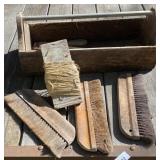 Wood Carrier and Brushes Wood Carrier and Brushes