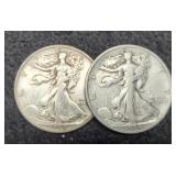 (2) W. Liberty Half Dollars 1934-S, 1936-D