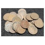 (30) Indian Head Cents Back To 1881