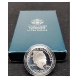 1990 Proof Silver Dollar Comm. Ike w/