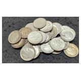 (35) Silver Roosevelt Dimes