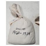 Bag Of 5,000 Wheat Cents 1909-1939