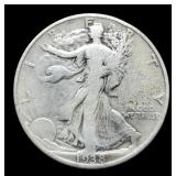 1938-D W. Liberty Half Dollar VF35