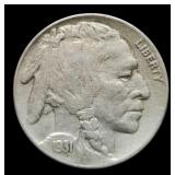 1931-S Buffalo Nickel Full Horn