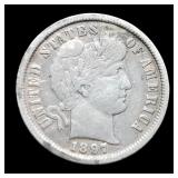1897 Barber Dime w/ Partial Liberty