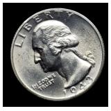 1943-S W. Quarter MS63+
