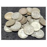 (40) Silver Roosevelt Dimes