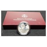 1996 Proof Silver Dollar Comm. Dolby Madison w/