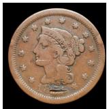 1851 Large Cent, Cut In Date