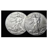(2) 2023 Silver Eagles
