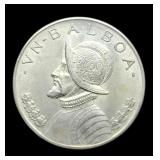 1947 Panama 5 Balboa Silver