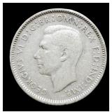 1942 Australia 6 Pence Silver