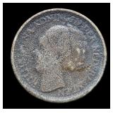 1943 Netherland 10 Cent Silver 64%/1.4 G/.0288 ASW