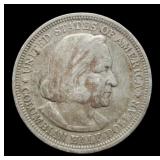 1893 Columbian Silver Half Dollar Nice Toning