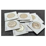 (10) 1964 Kennedy Half Dollars