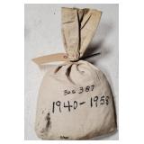 Bag Of 5,000 Wheat Cents 1940-1958