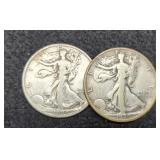 (2) W. Liberty Half Dollars 1920-D, 1929-S