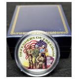 1971 Ike Dollar Color Enhanced