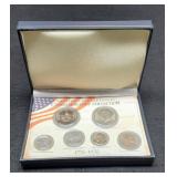 1976 6 Coin Bicentennial Comm. Set w/ Case