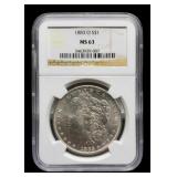1883-O Slab Morgan Dollar NGC MS63