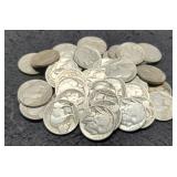 (41) Buffalo Nickels 1920