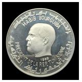 1969 Tunisia 1 Dinar Silver