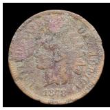 1878 Indian Head Cent Poor