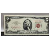 1963 $2 Red Seal Note Unc.