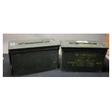 (2) Ammo Boxes 6"x7"x11"
