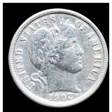 1902 Barber Dime MS63