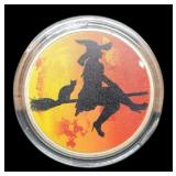 1 Troy Oz. Silver Apmex Round w/ Halloween Theme