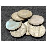 (7) Silver War Nickels