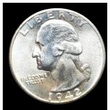1942-D W. Quarter MS66