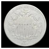 1866 Rays Shield Nickel
