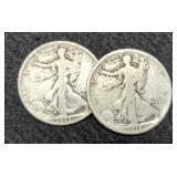 (2) 1918 W. Liberty Half Dollars D&S