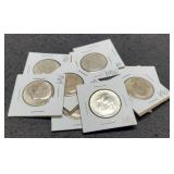 (10) 1964 Kennedy Half Dollars